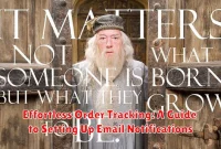 Effortless Order Tracking: A Guide to Setting Up Email Notifications